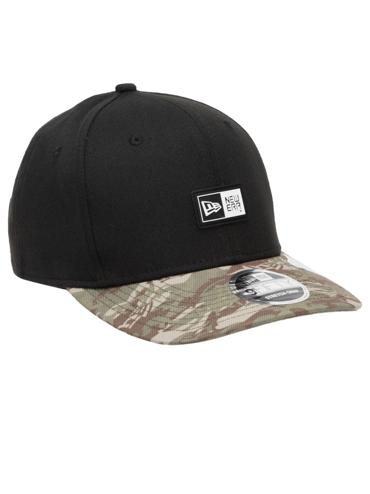 Boné Masculino Stretch Snap Sn Neutral Wild Ca Preto New Era