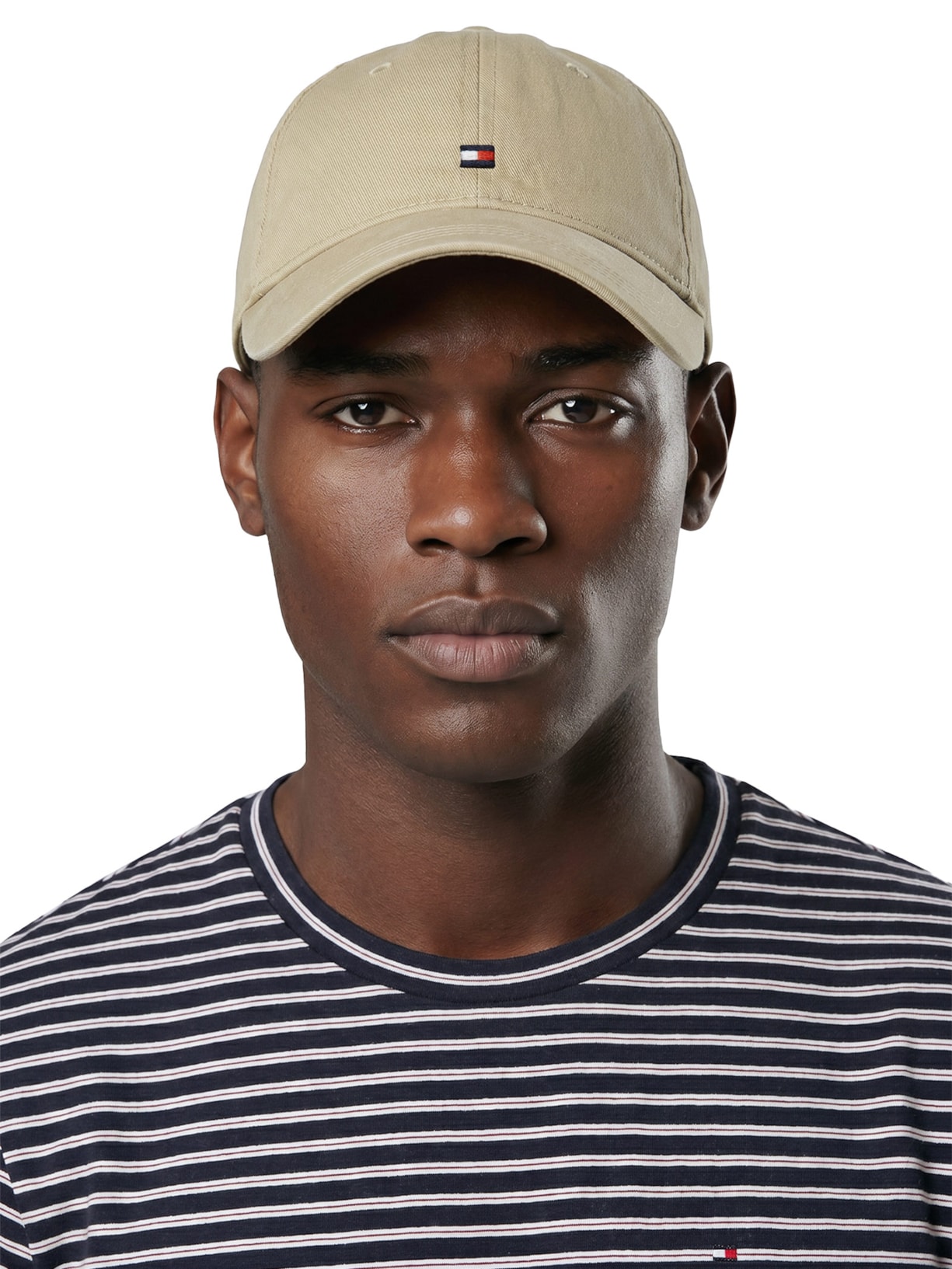 Boné Masculino TH Flag Soft Bege Tommy Hilfiger