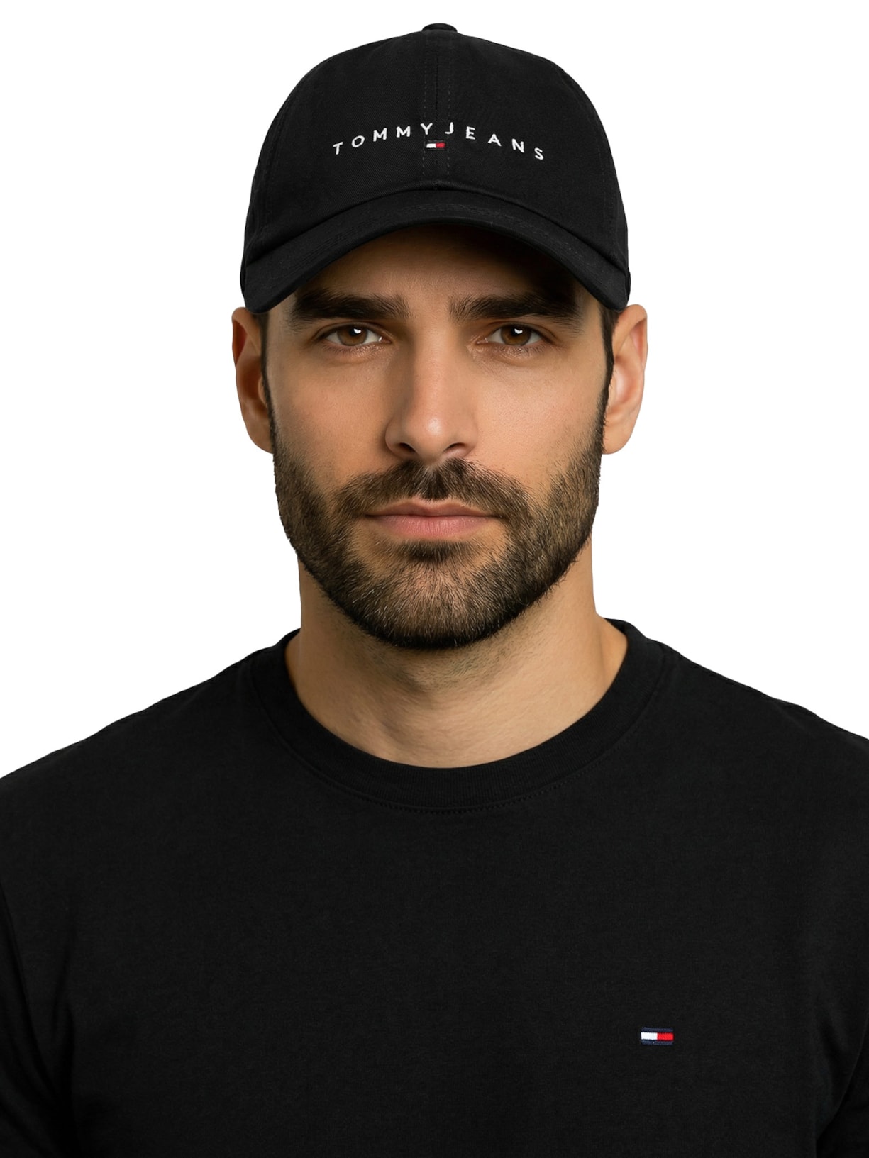 Boné Masculino TJM Linear Denim Cap Preto Tommy Jeans