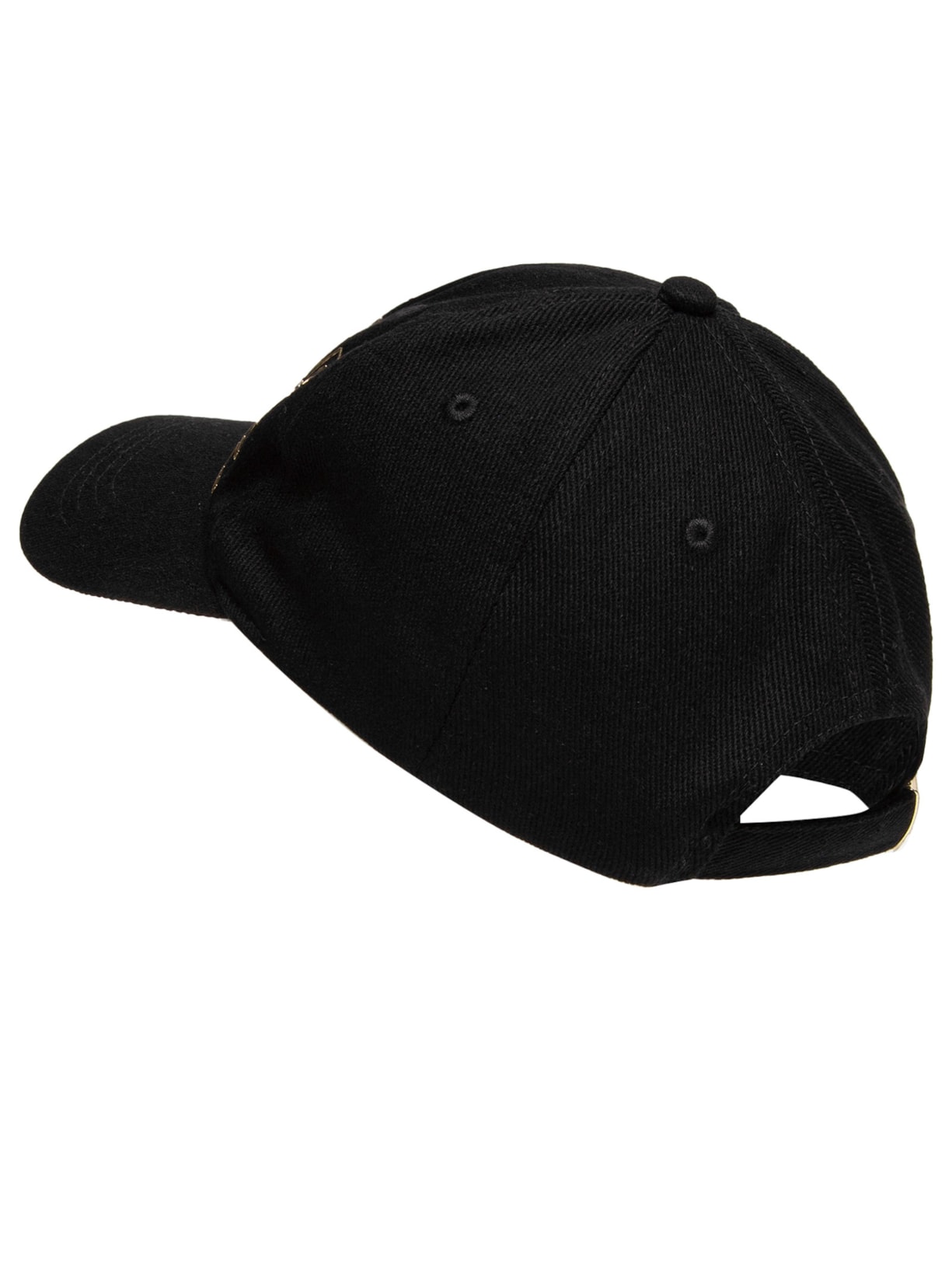 Boné Masculino Vjc The Middle Metal Logo Preto Versace Jeans Couture