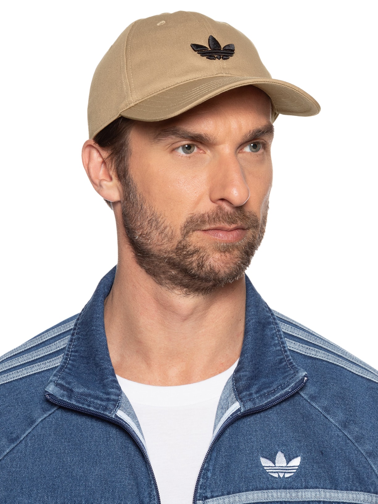 Boné Unissex Baseball Classic Trefoil Bege Adidas Originals