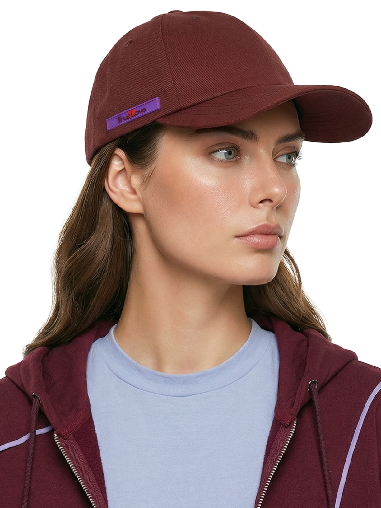 Boné Unissex True Love Burgundy Vinho Shop Ginger + Shop2gether