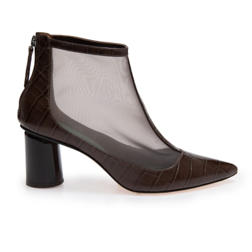 Bota Amy Couro Café