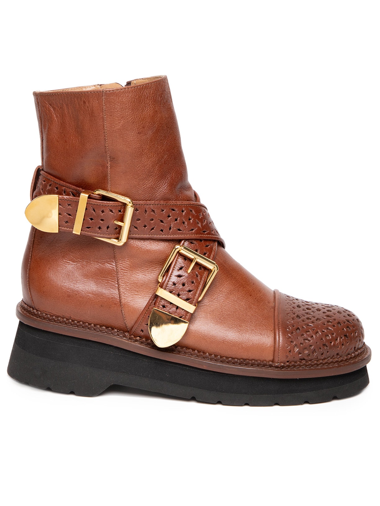 Bota Coturno Feminina Alexia - Marrom