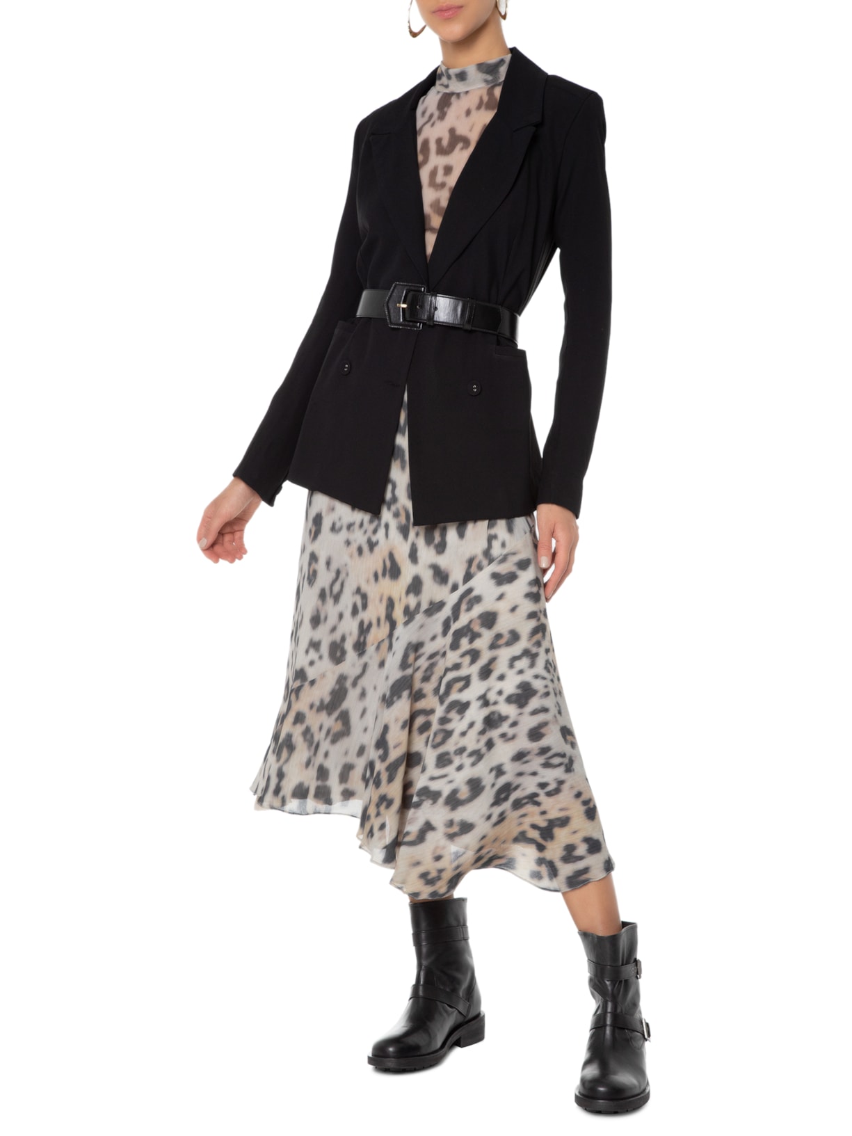 Bota Feminina Bronson Couro Preto Schutz