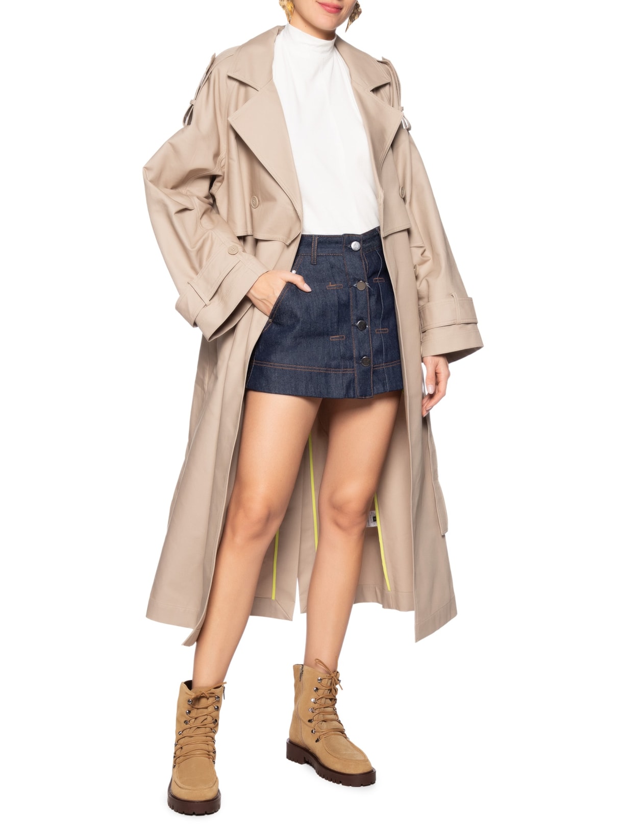 Bota Feminina Camurça Fendi Grease Argila Marrom Luiza Barcelos