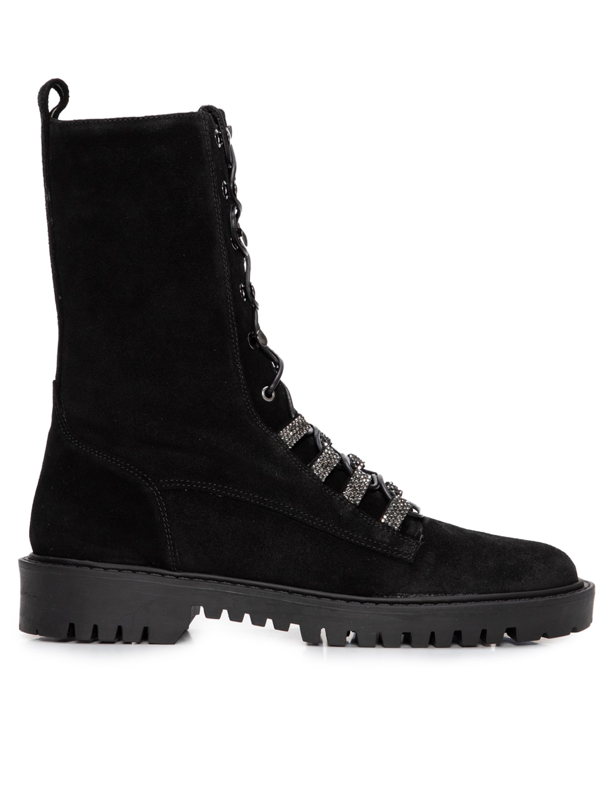 Bota Feminina Camurça Grease - Preto