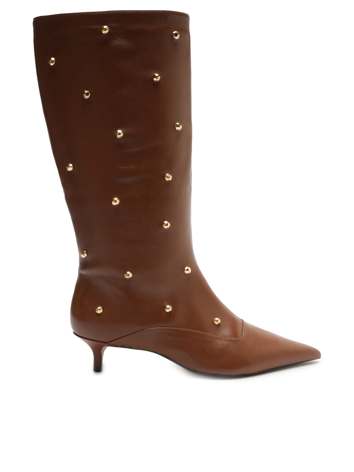 Bota Feminina Cano Alto Bico Fino - Marrom