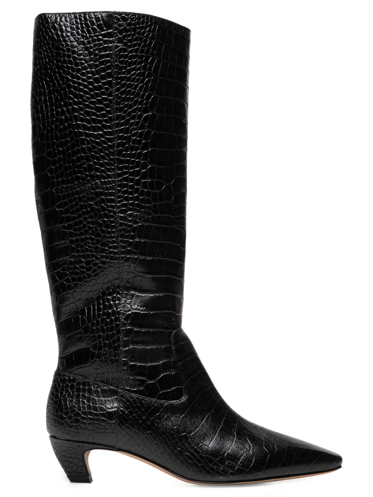 Bota Feminina Cano Alto Croco Dacar - Preto