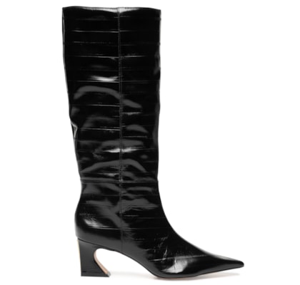 Bota Feminina Cano Alto Enguia Casein - Preto