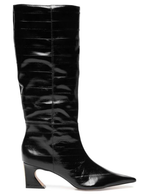 Bota Feminina Cano Alto Enguia Casein - Preto