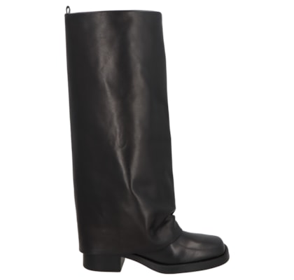 Bota Feminina Cano Alto Grease - Preto