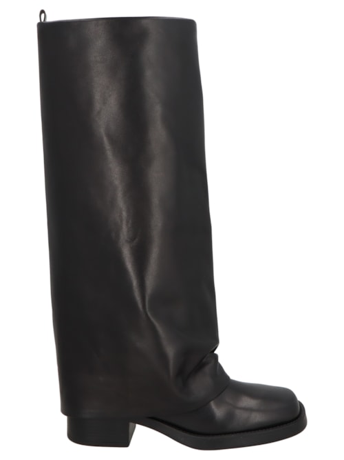 Bota Feminina Cano Alto Grease - Preto
