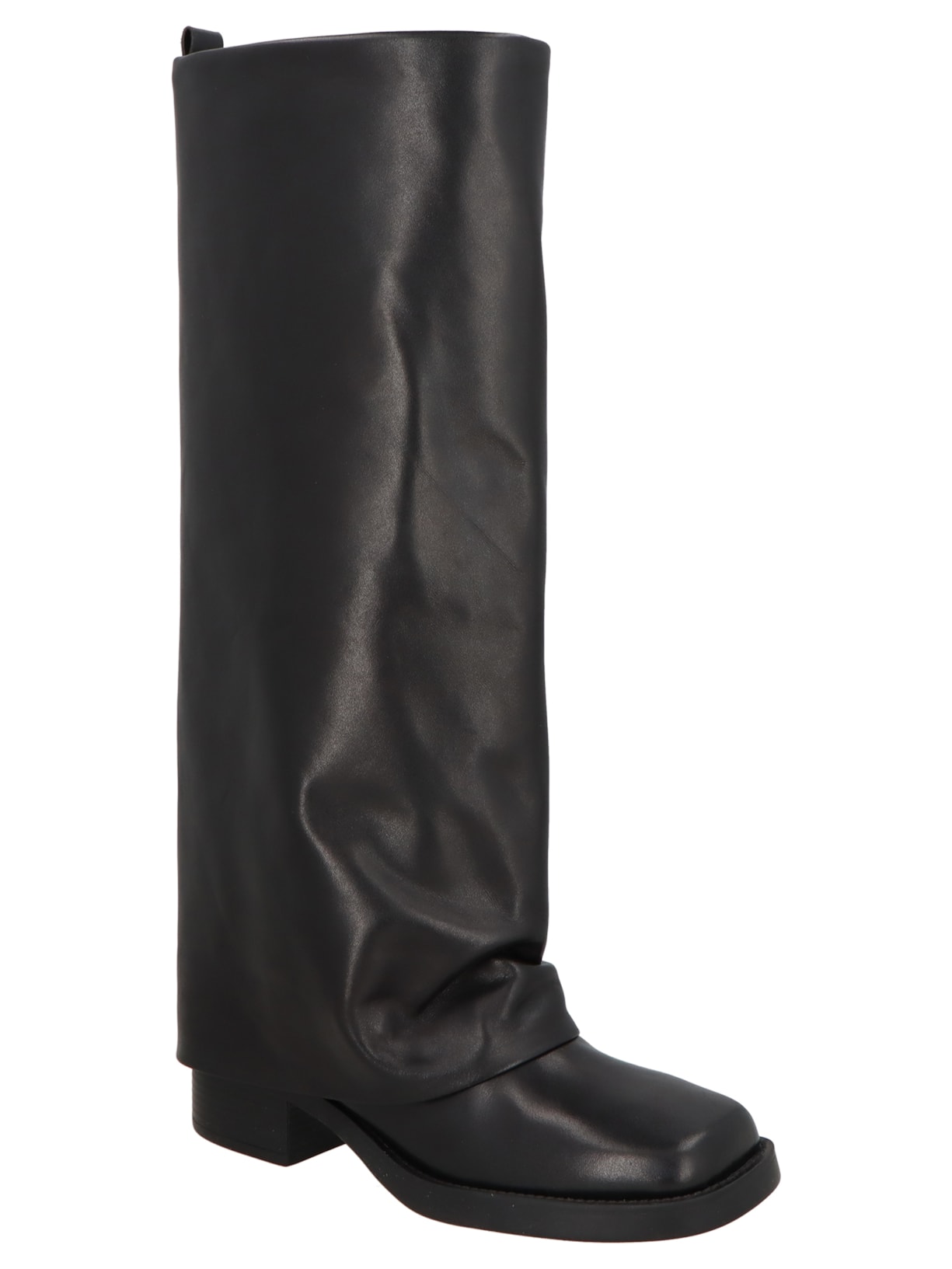 Bota Feminina Cano Alto Grease Preto Luiza Barcelos