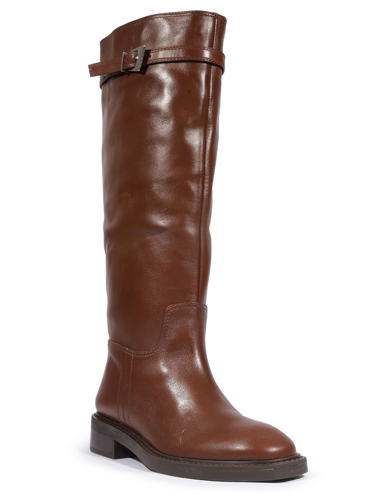 Bota Feminina Cano Alto Marrom Schutz