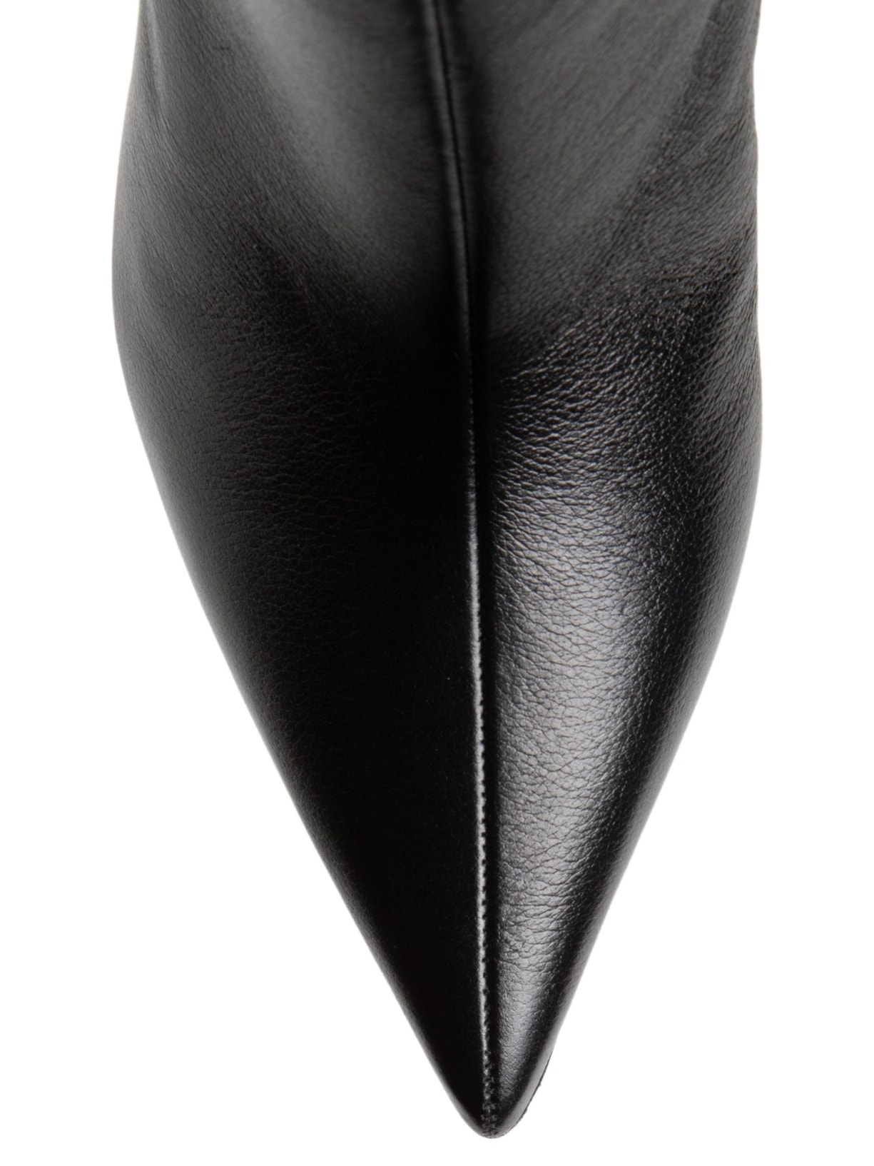 Bota Feminina Cano Baixo Em Couro Preto Market 33
