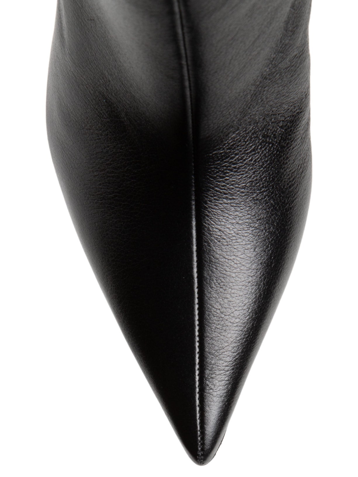 Bota Feminina Cano Baixo Em Couro Preto Market 33