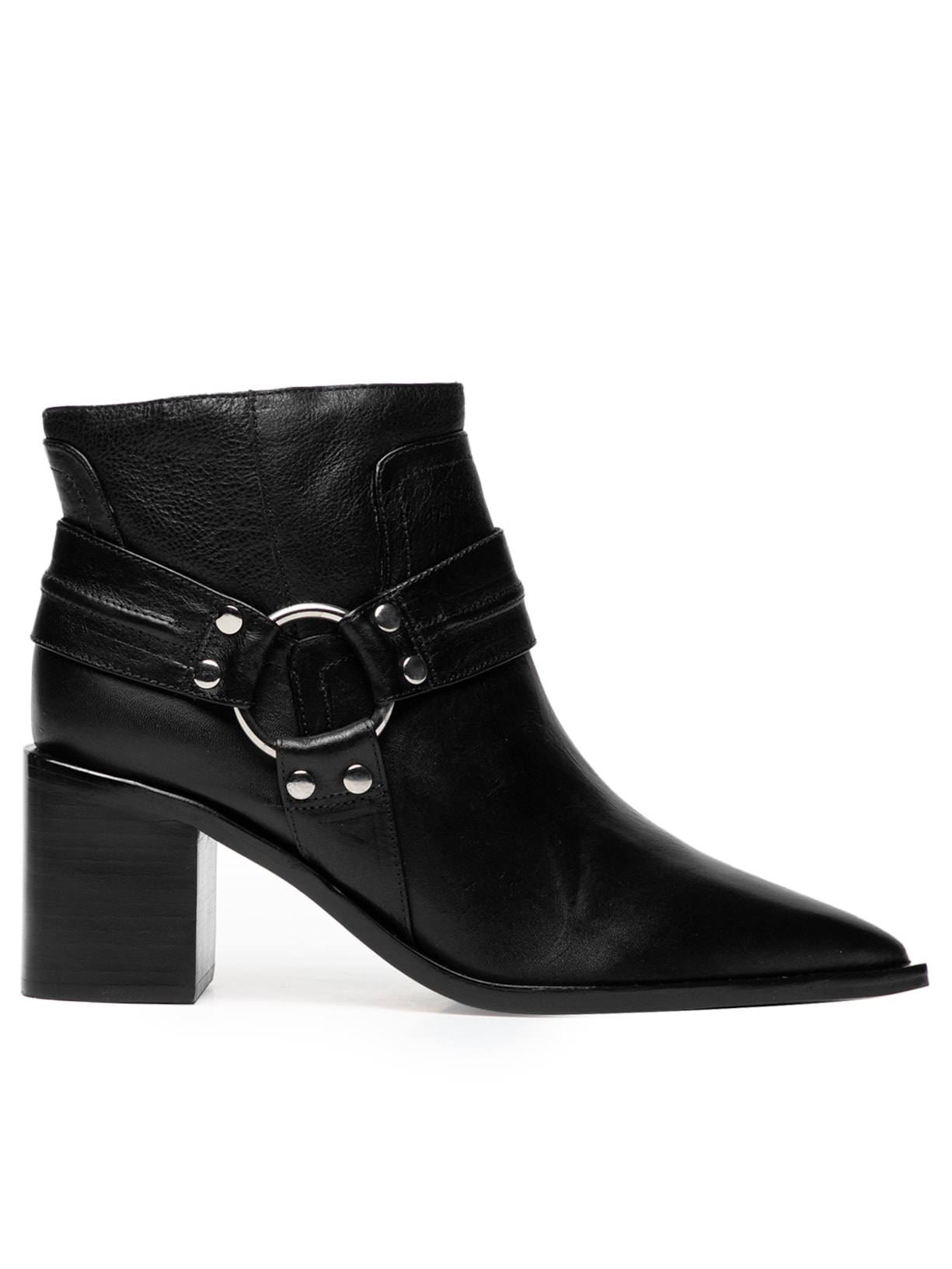 Bota Feminina Cano Baixo Salto Médio - Preto