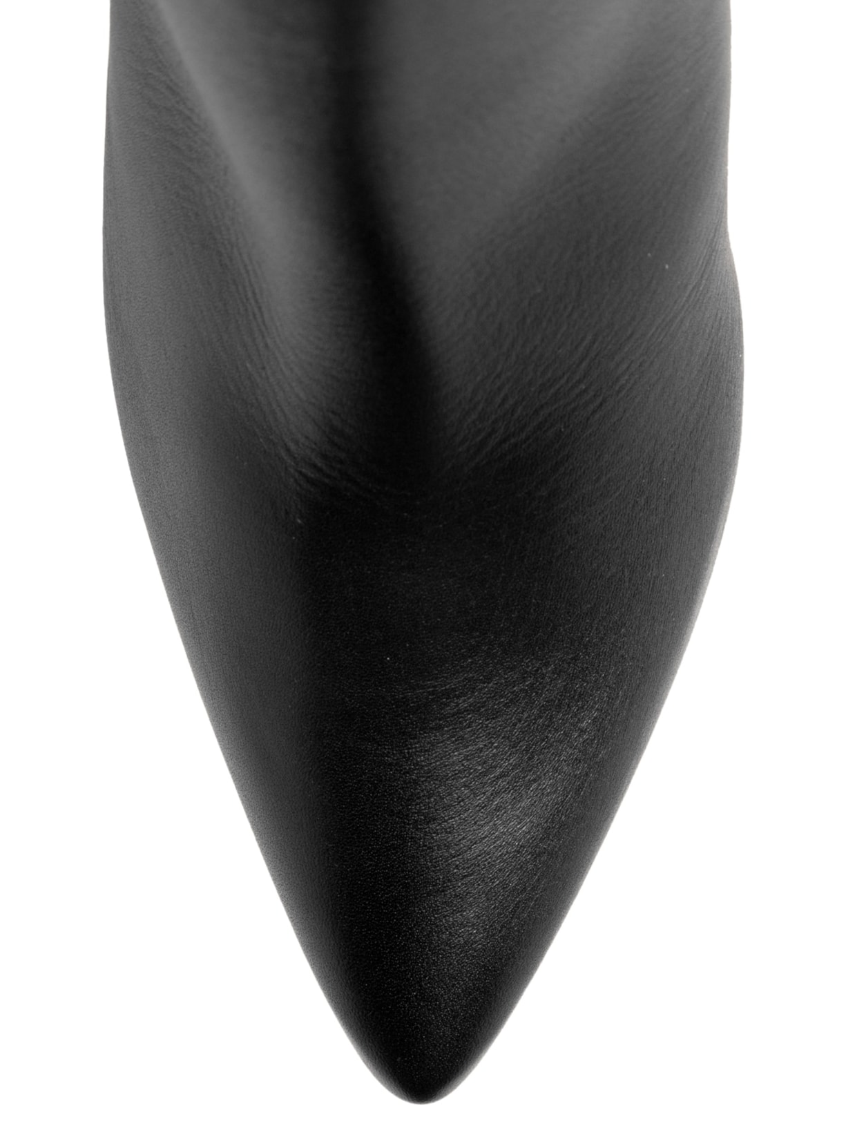 Bota Feminina Cano Curto Couro Preto Market 33