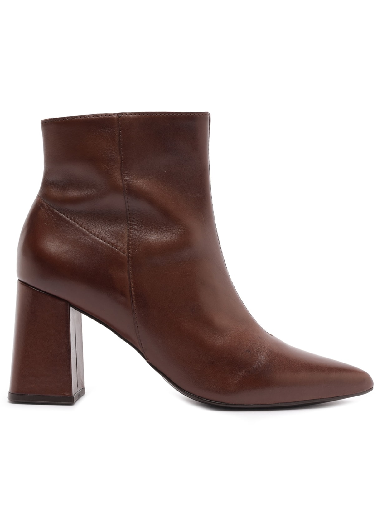 Bota Feminina Cano Curto Marrom Arezzo