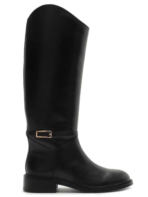 Bota Feminina Cano Longo - Preto