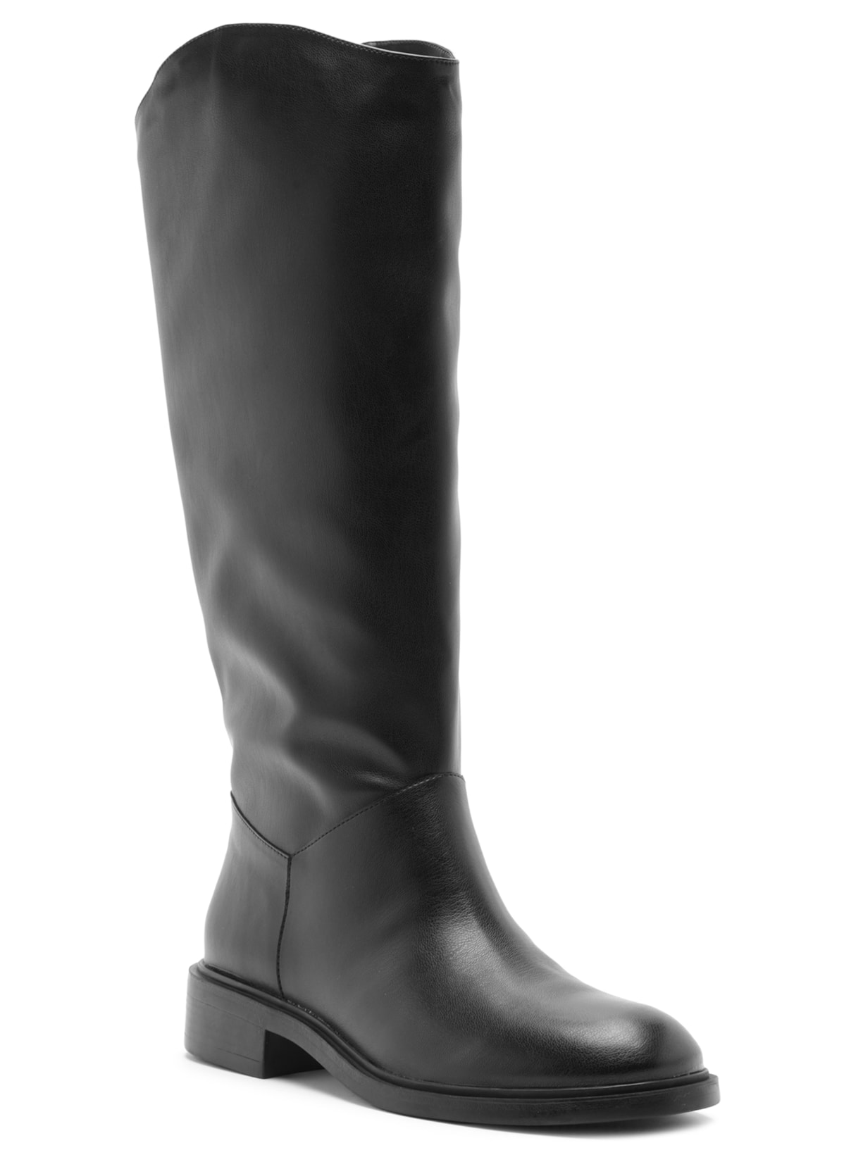 Bota Feminina Cano Longo Salto Baixo Preto Arezzo