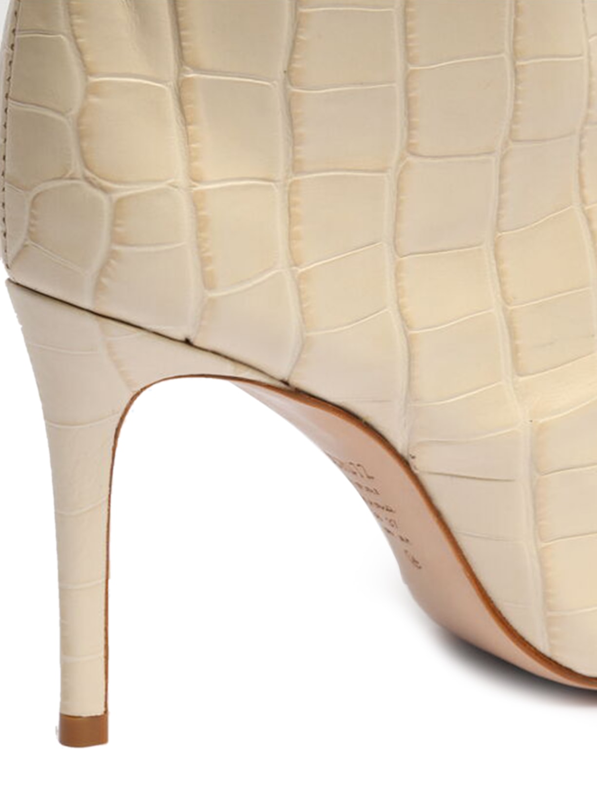 Bota Feminina Cano Longo Salto Maryana Couro  Bege Schutz