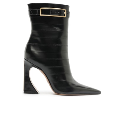 Bota Feminina Cano Médio Enguia Casein - Preto