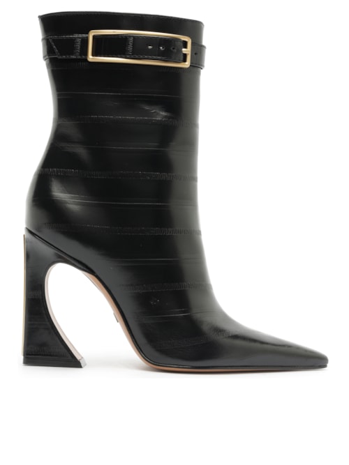 Bota Feminina Cano Médio Enguia Casein - Preto