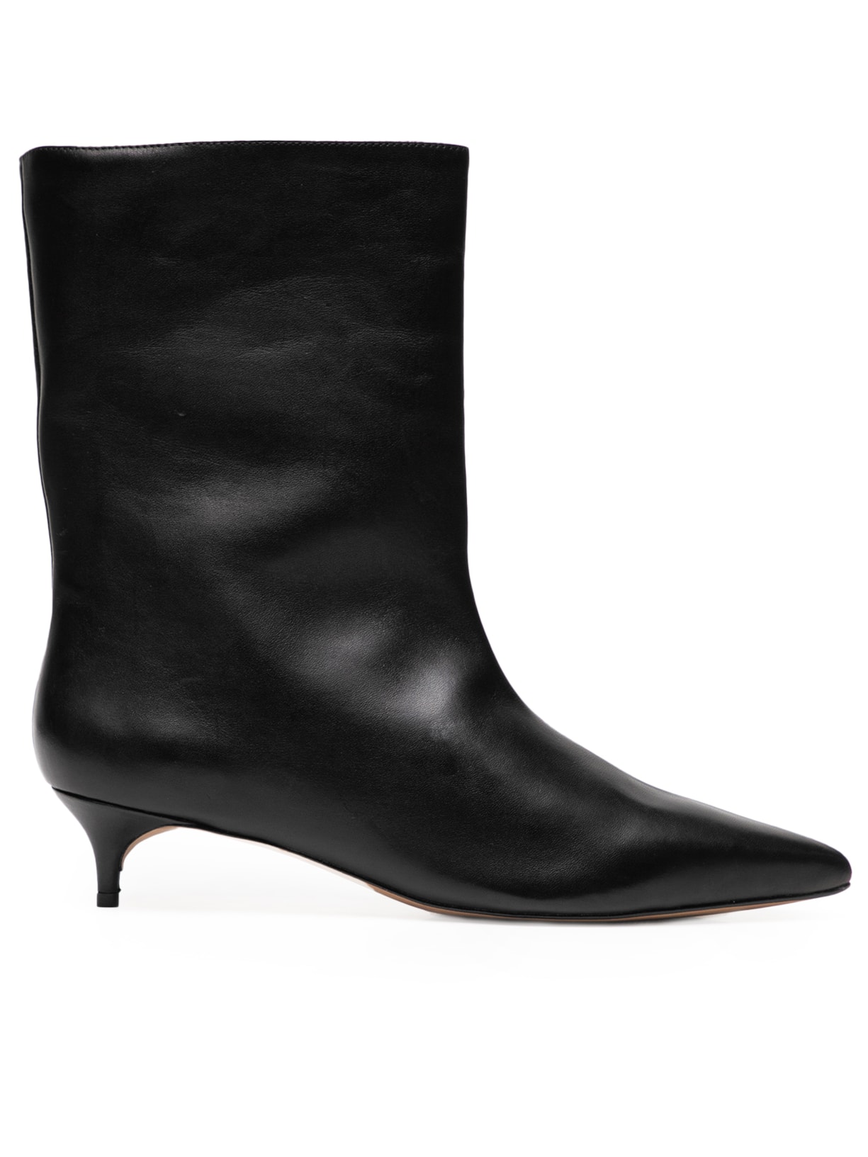 Bota Feminina Cano Médio Salt Kitten Couro Prime - Preto