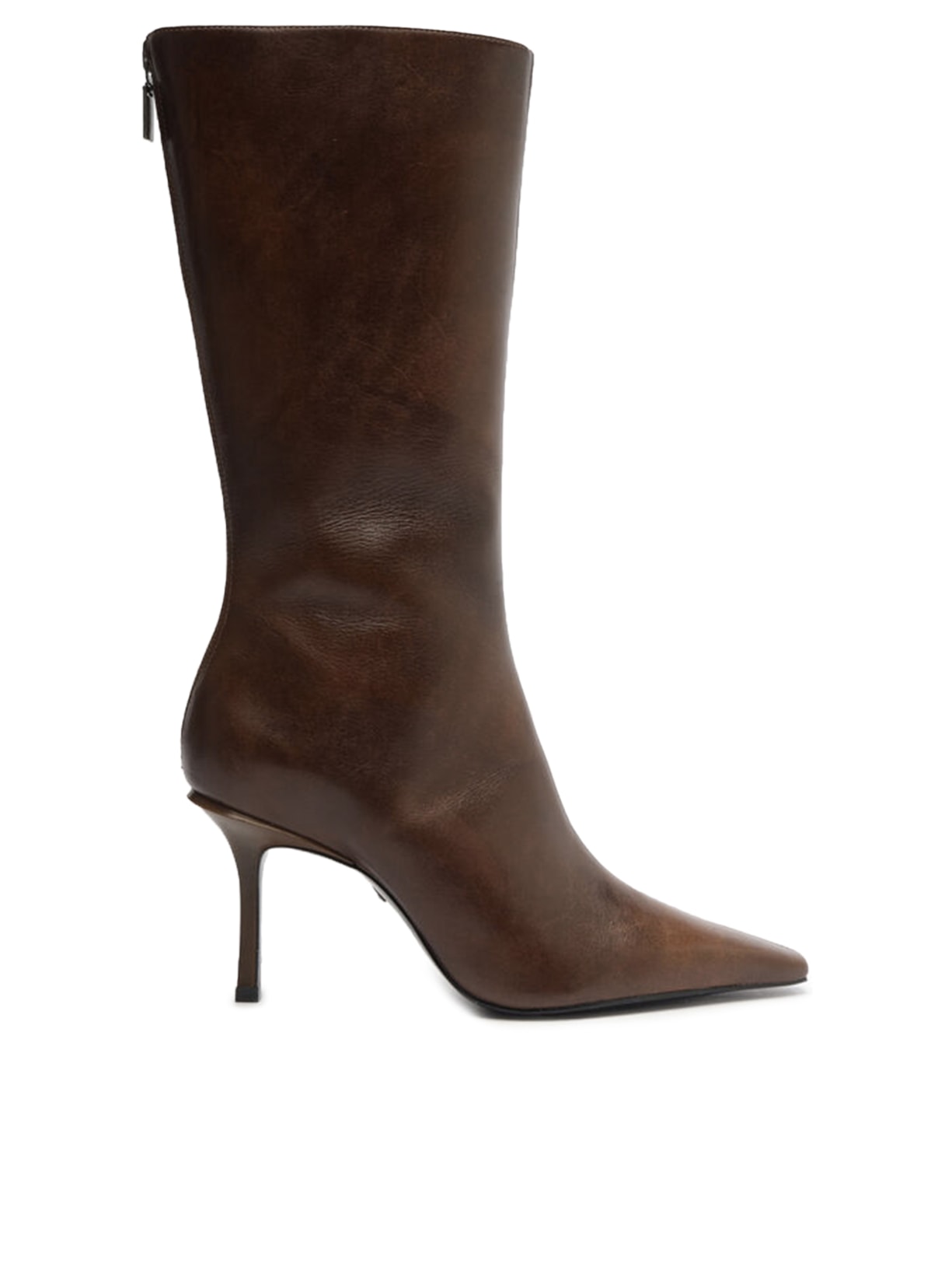 Bota Feminina Charlize Up Couro - Marrom