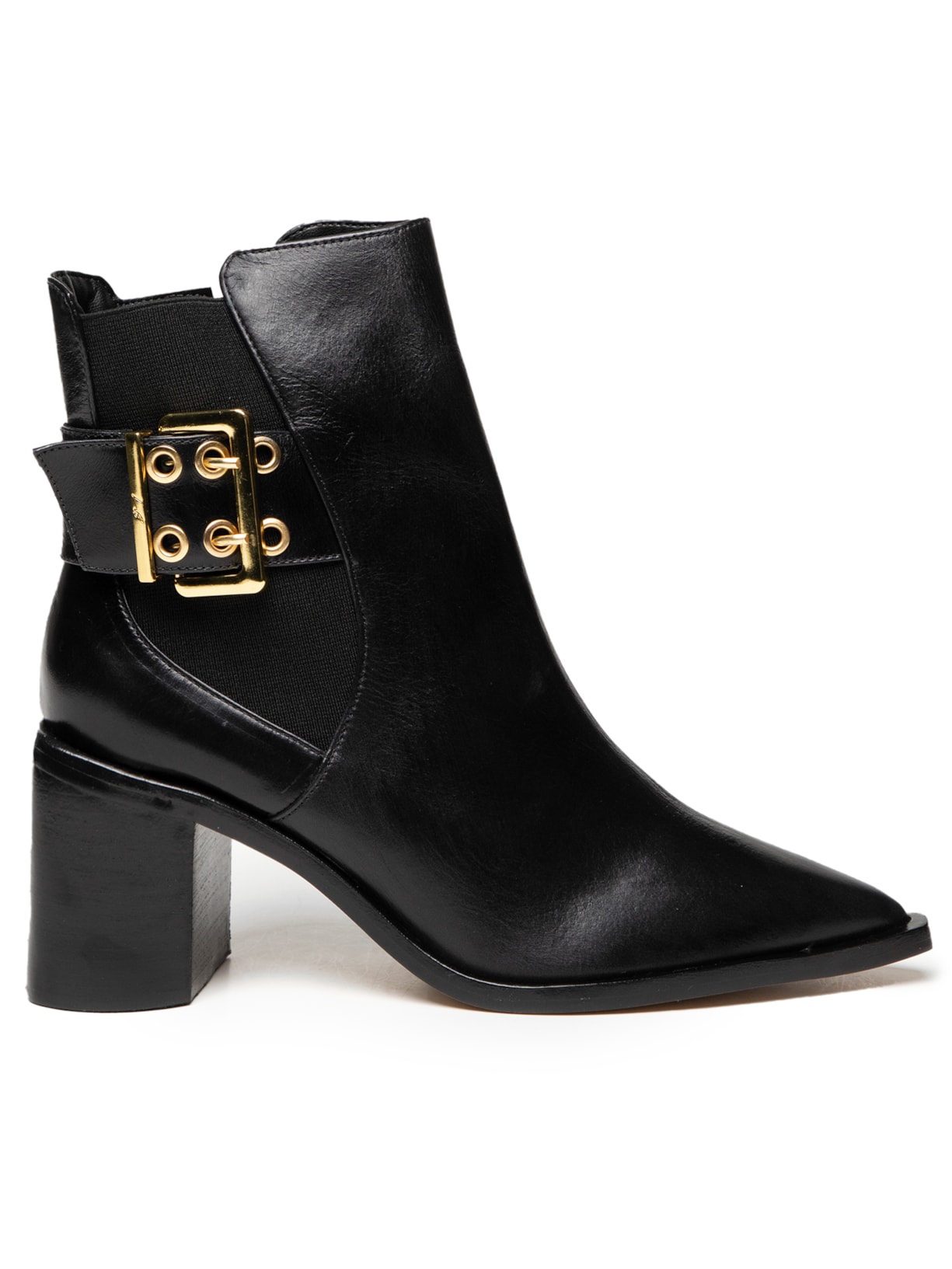 Bota Feminina Chelsa Cano Médio Salto Médio - Preto