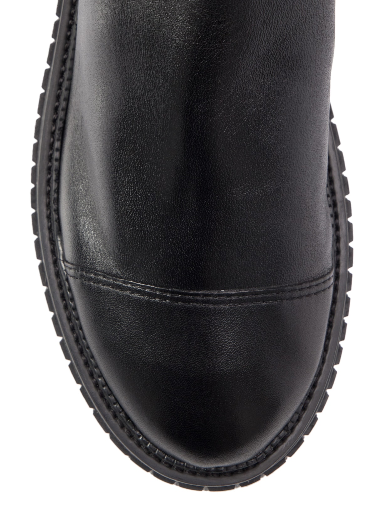 Bota Feminina Chelsea Cano Médio Bold Couro Preto Schutz