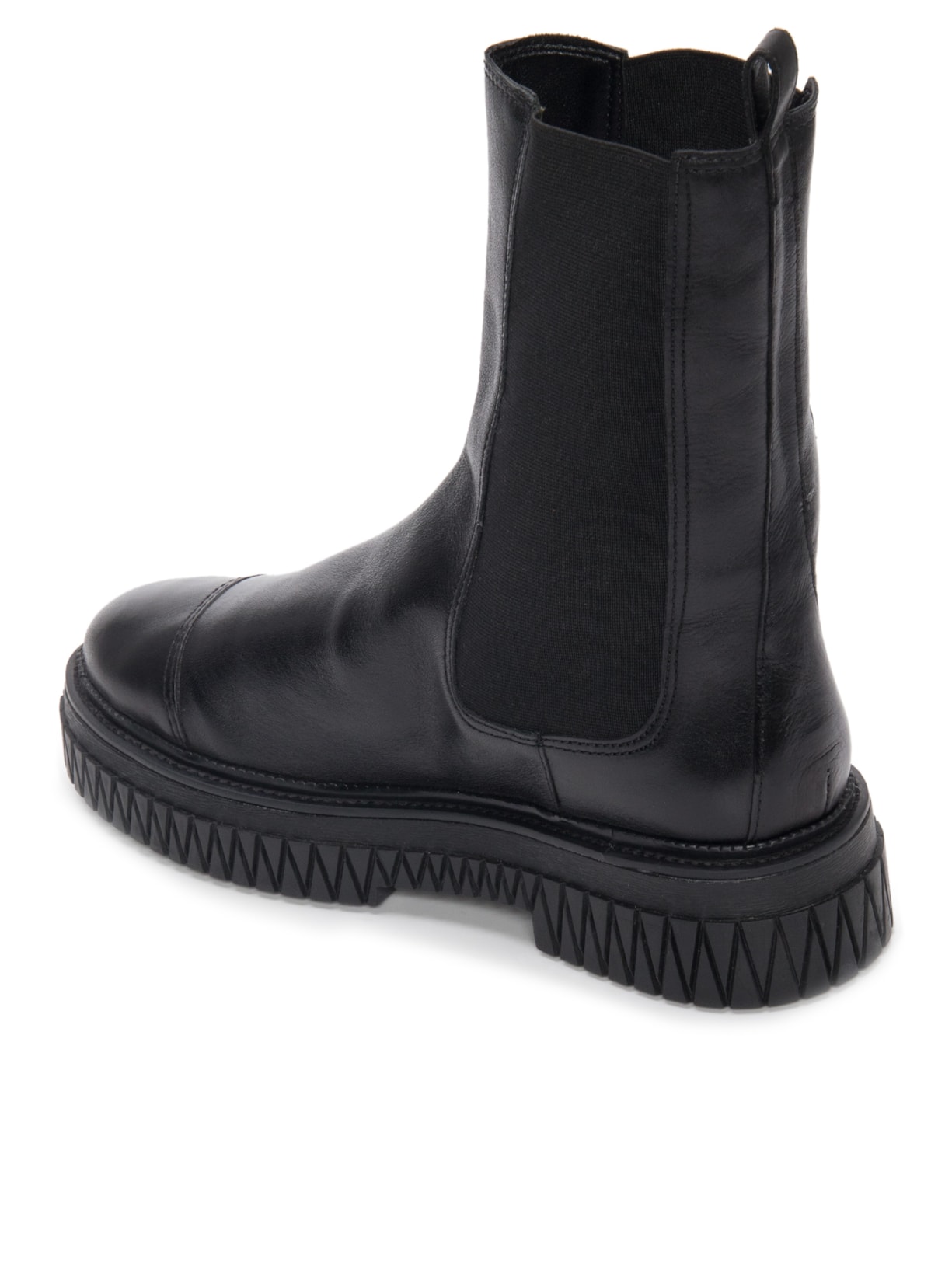 Bota Feminina Chelsea Cano Médio Bold Couro Preto Schutz