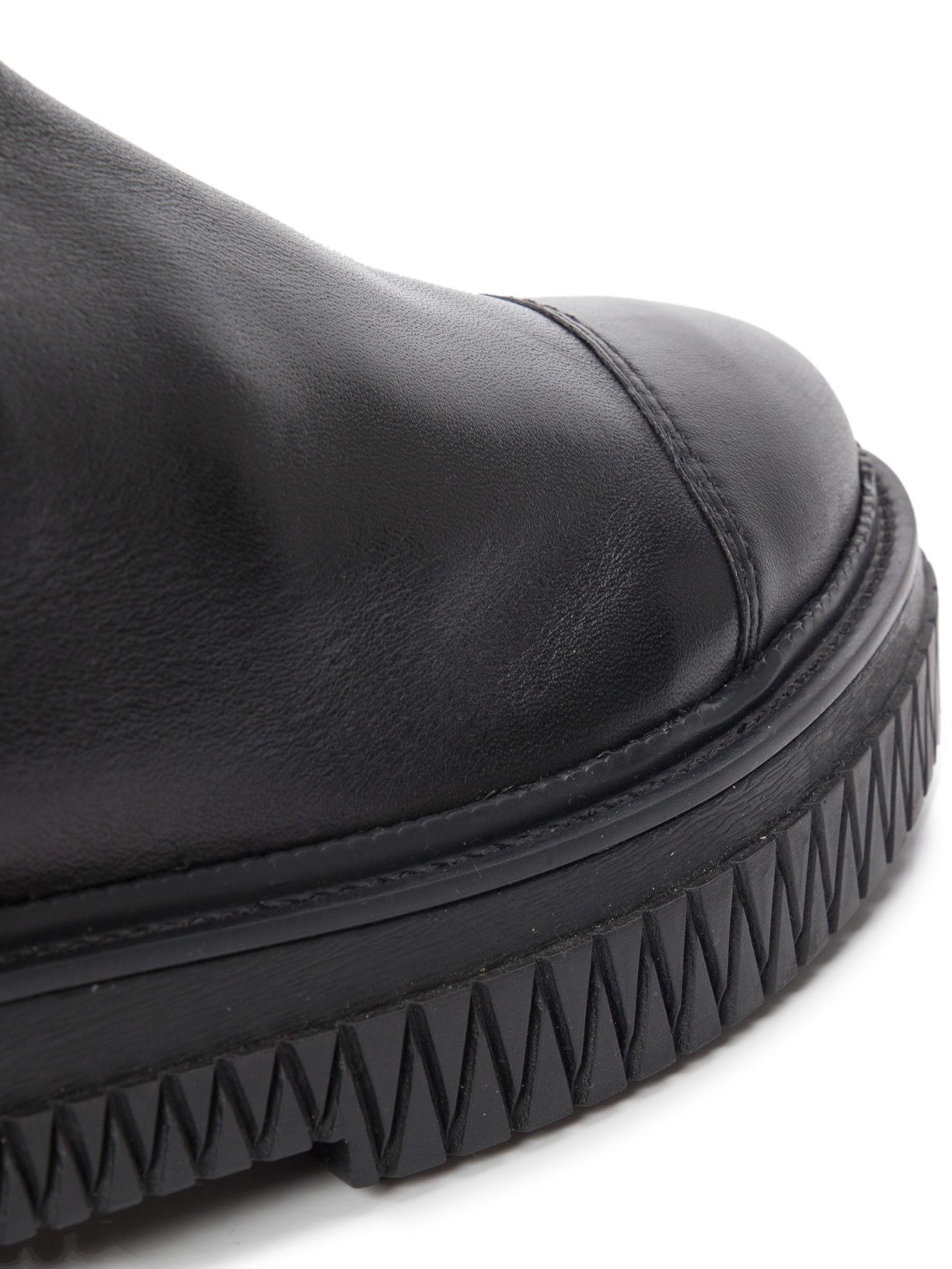 Bota Feminina Chelsea Cano Médio Bold Couro Preto Schutz