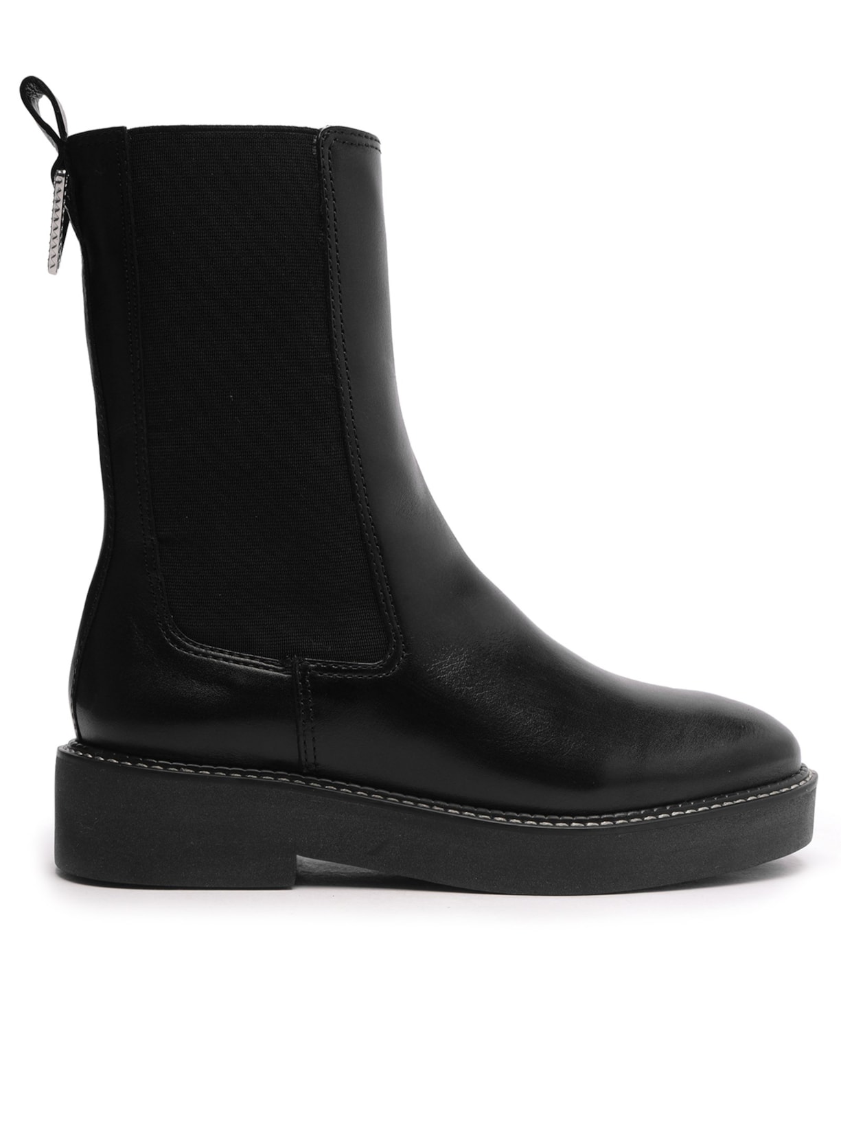 Bota Feminina Chelsea Couro - Preto