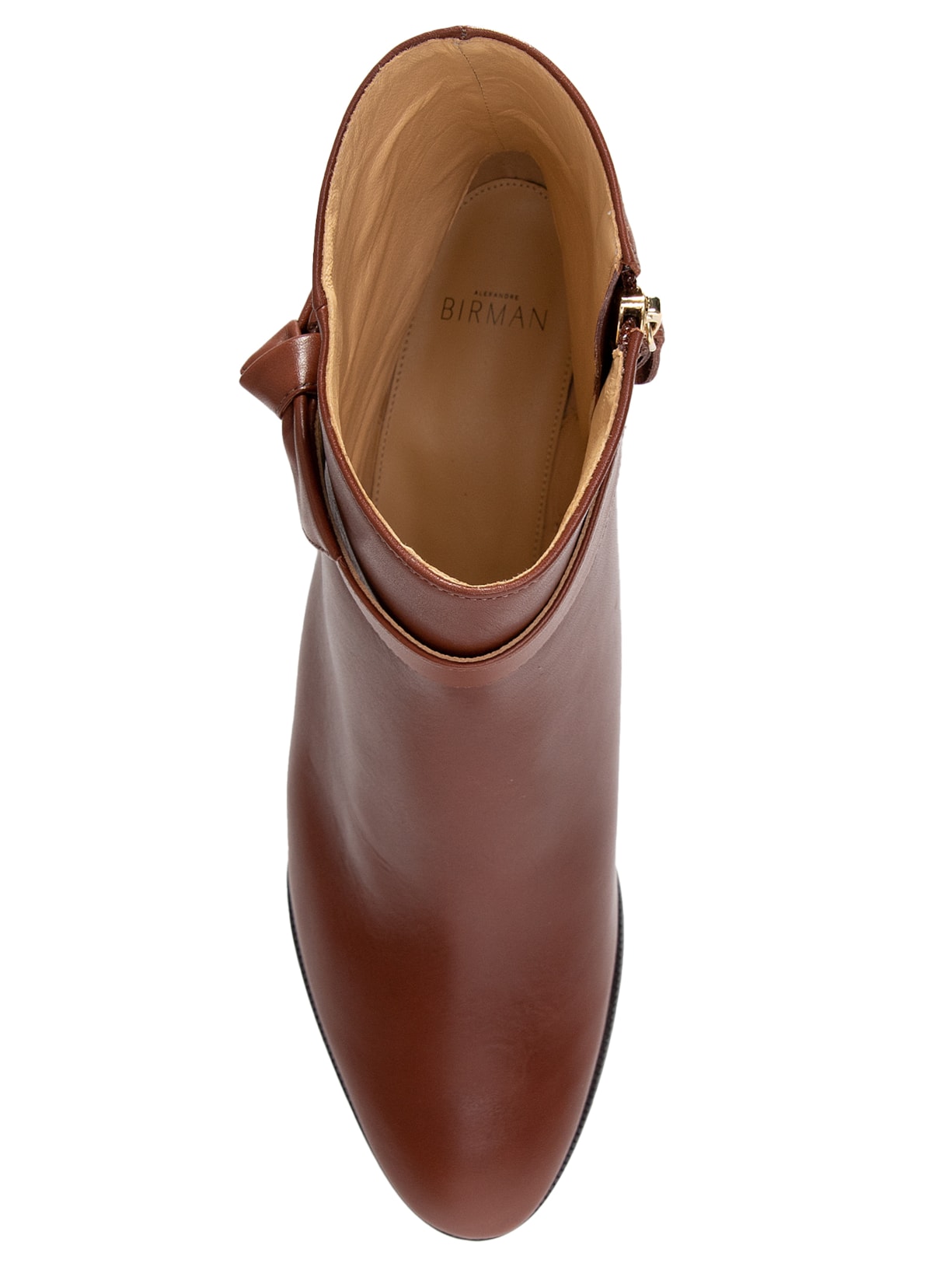 Bota Feminina Clarita City Bootie Flat Marrom Alexandre Birman