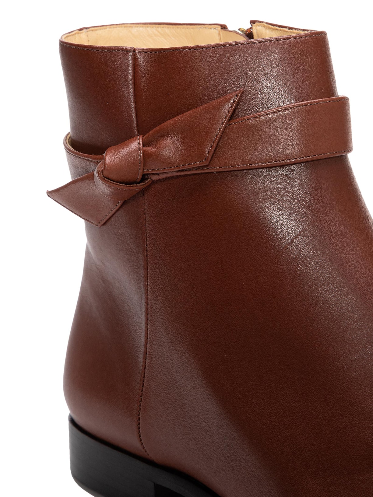 Bota Feminina Clarita City Bootie Flat Marrom Alexandre Birman