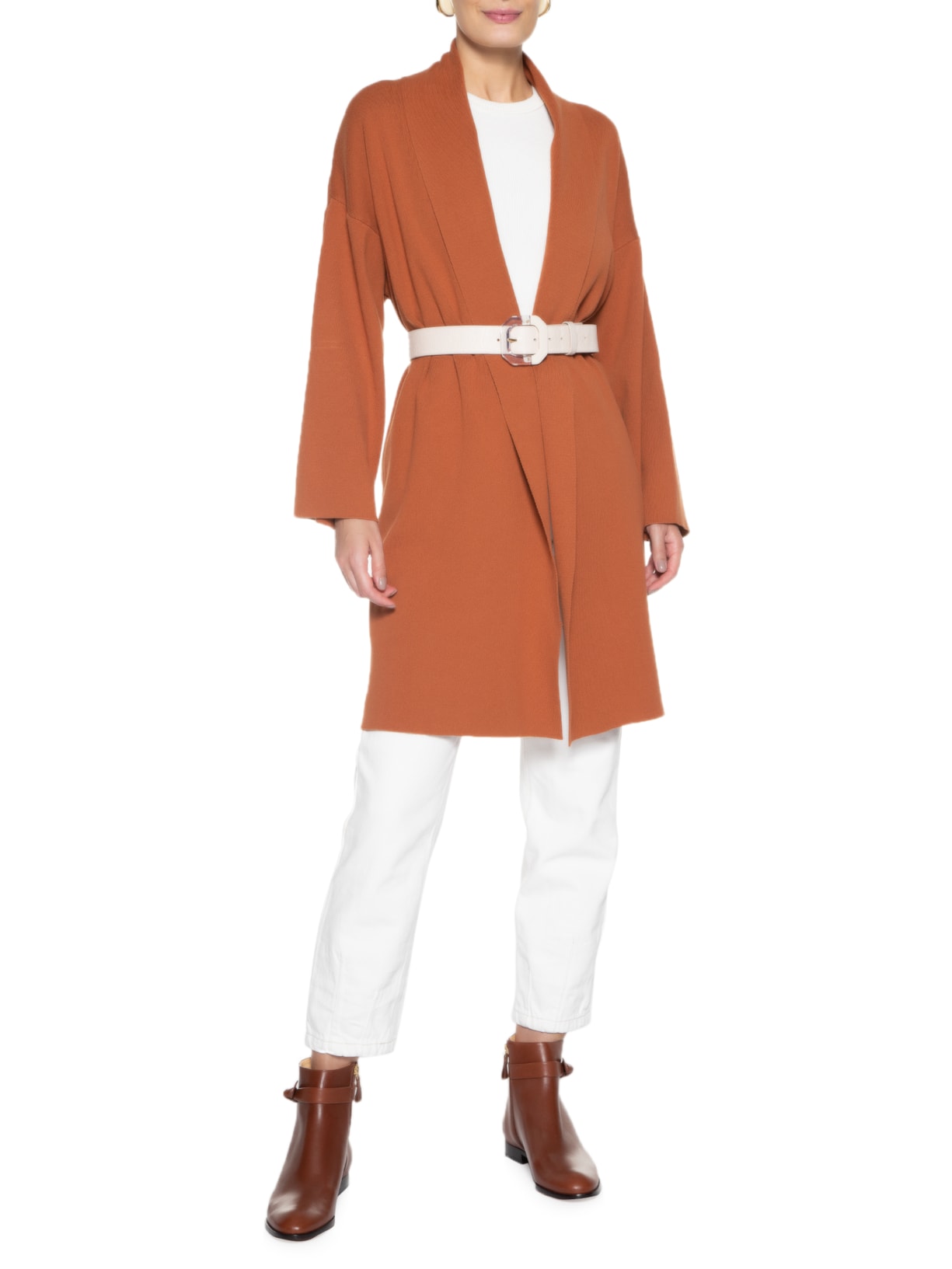 Bota Feminina Clarita City Bootie Flat Marrom Alexandre Birman