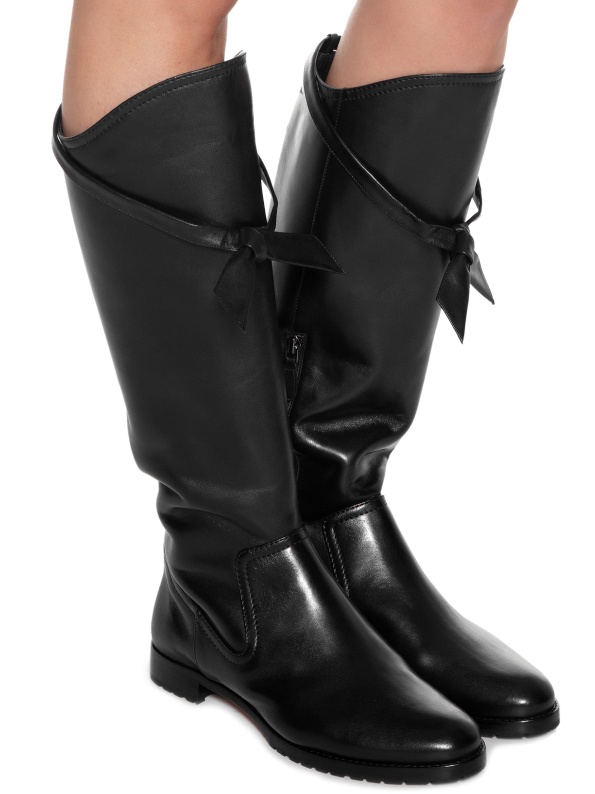 Bota Feminina Clarita Saddlery Boot Preto Alexandre Birman