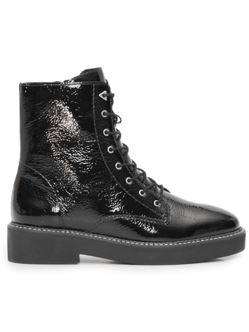 Bota Feminina Coturno Bel Knit - Preto