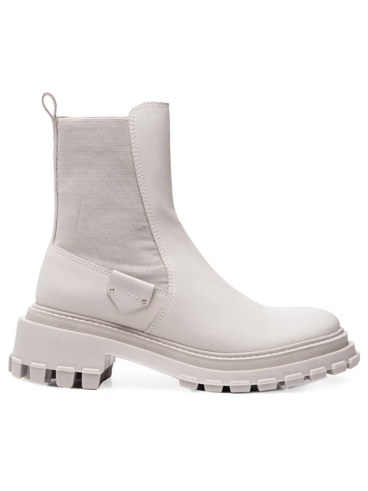 Bota Feminina Coturno Tratorado - Cinza