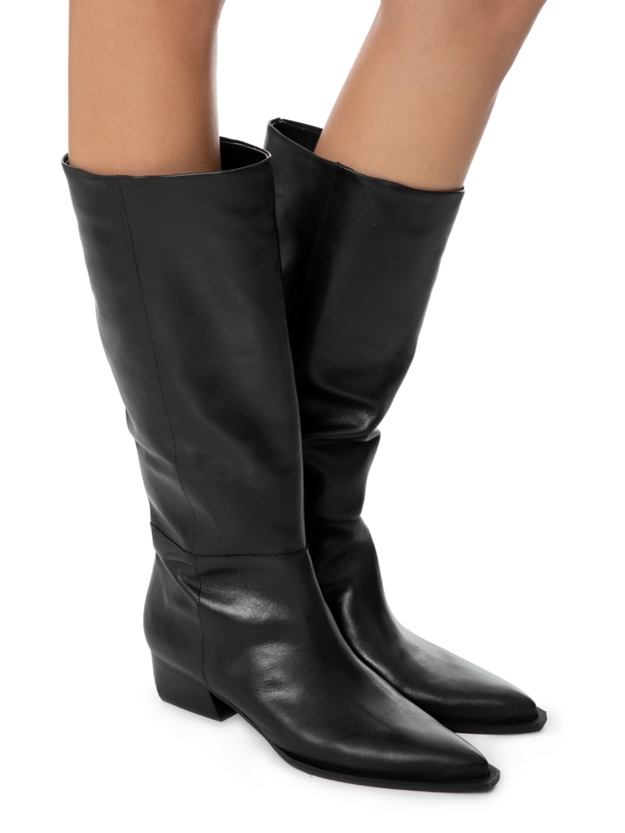 Bota Cano Alto Bota Preta Salto Bloco Bota Arezzo Botas Salto Fino