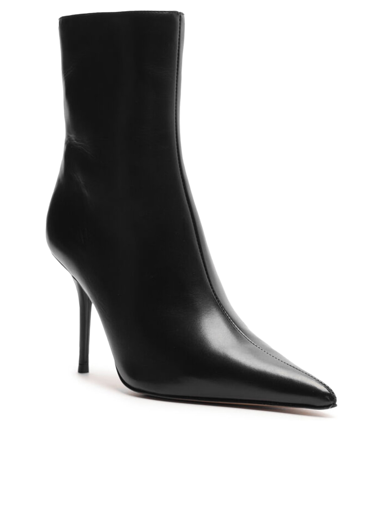 Bota Feminina Couro Cano Salto Alto Fino Preto Arezzo