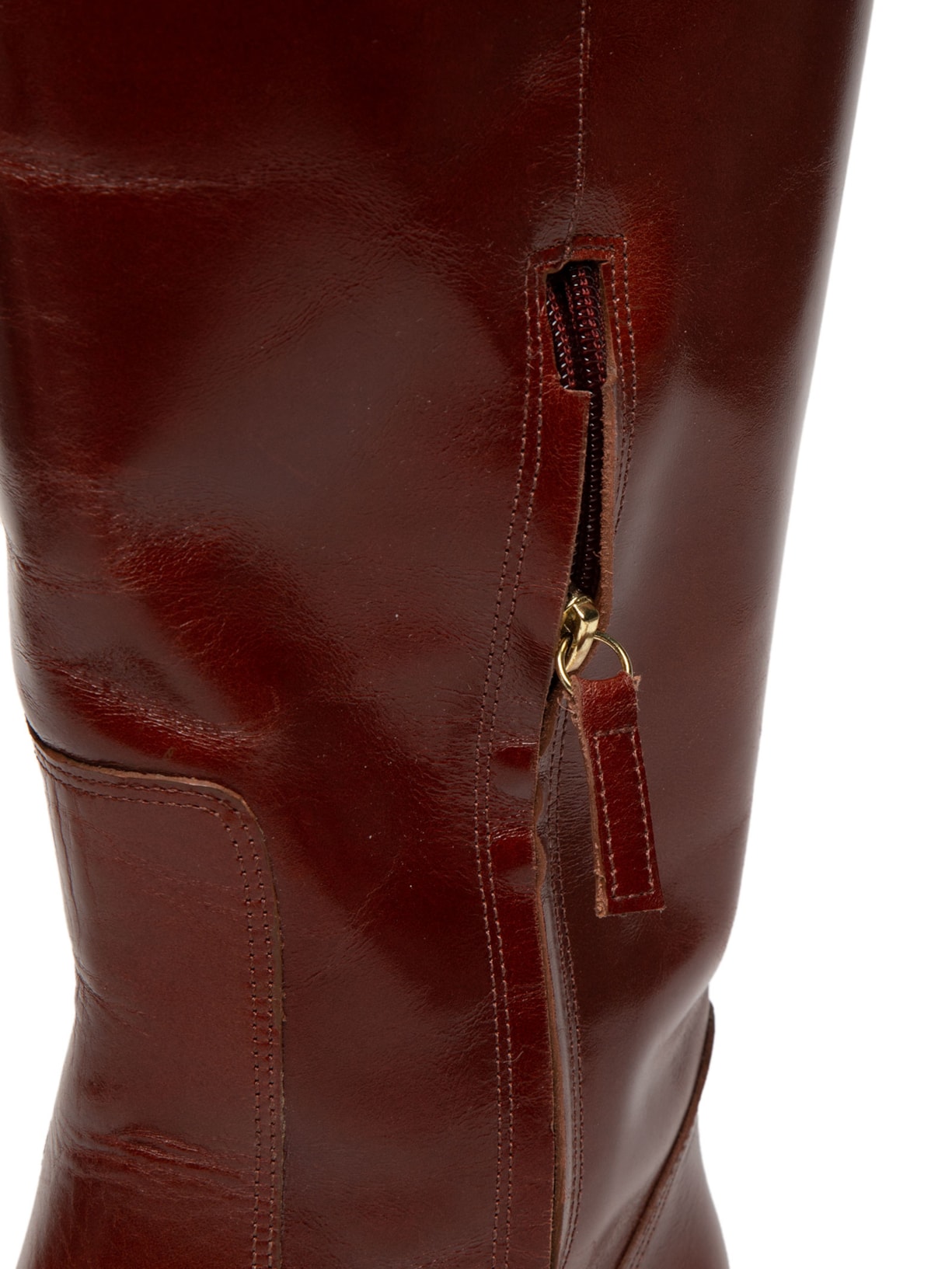 Bota Feminina Couro Stella Marrom Nk