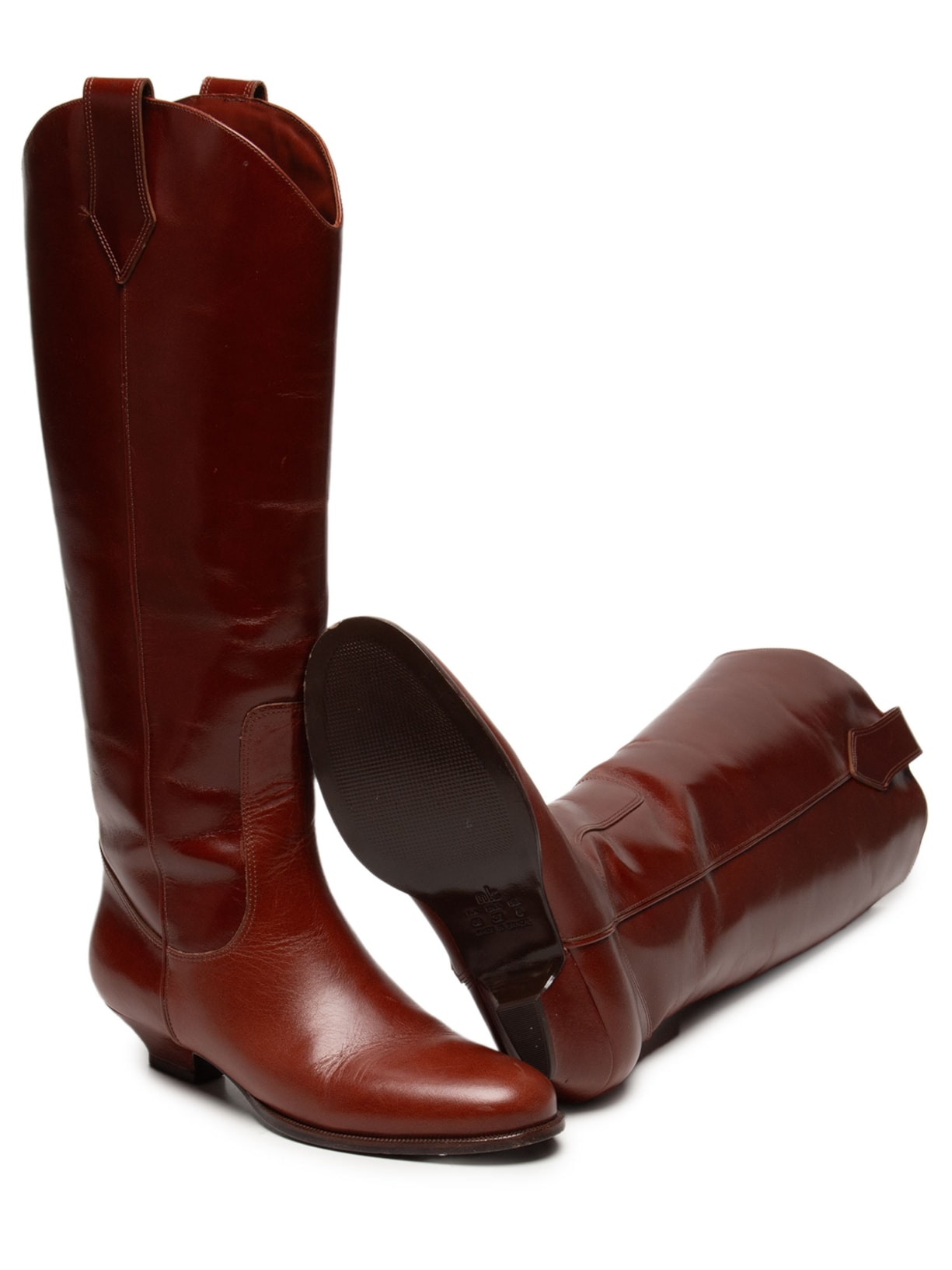 Bota Feminina Couro Stella Marrom Nk