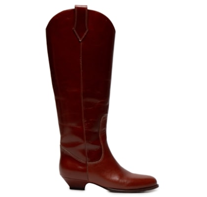 Bota Feminina Couro Stella - Marrom