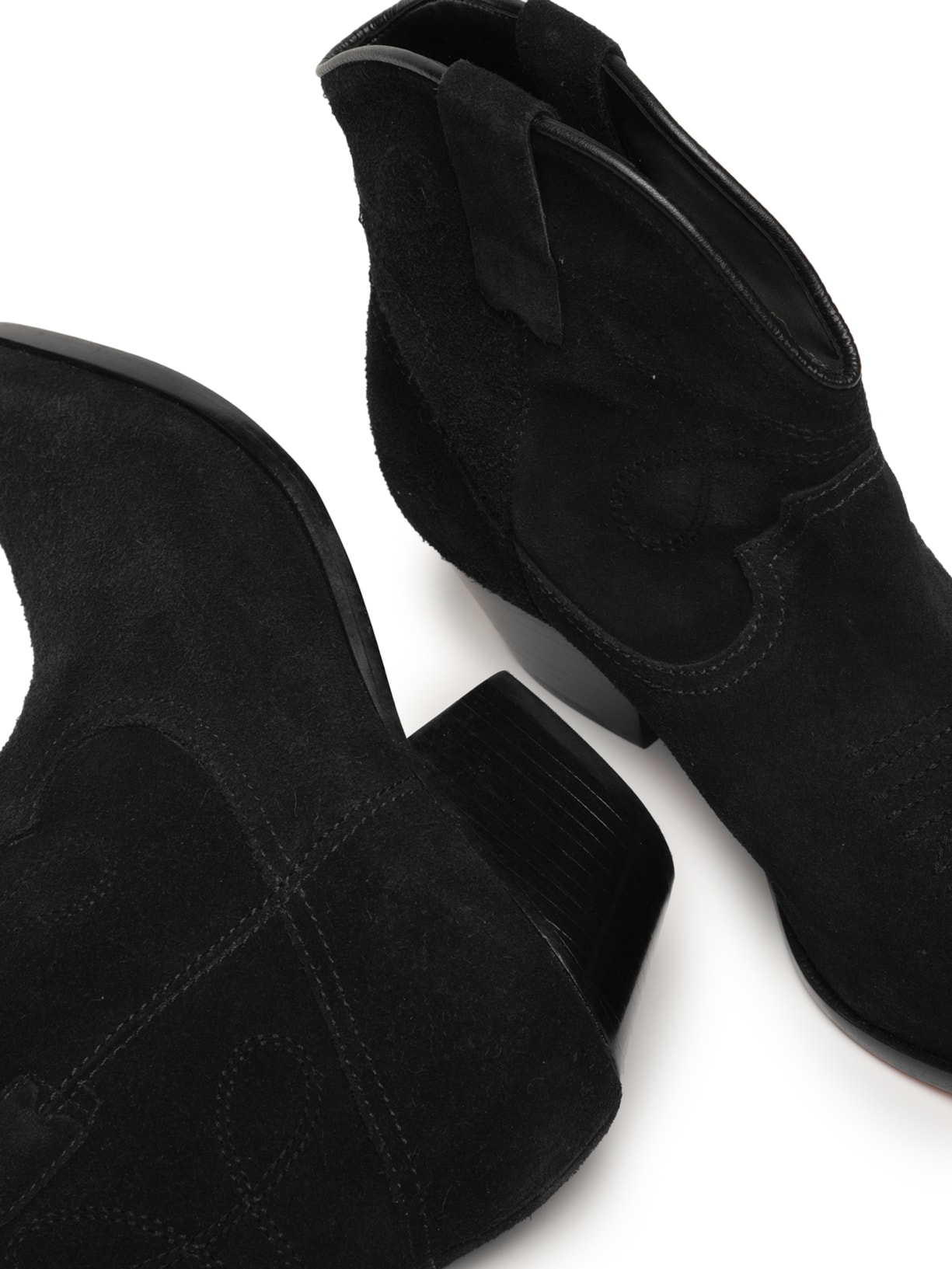 Bota Feminina Cow Suede Preto Schutz