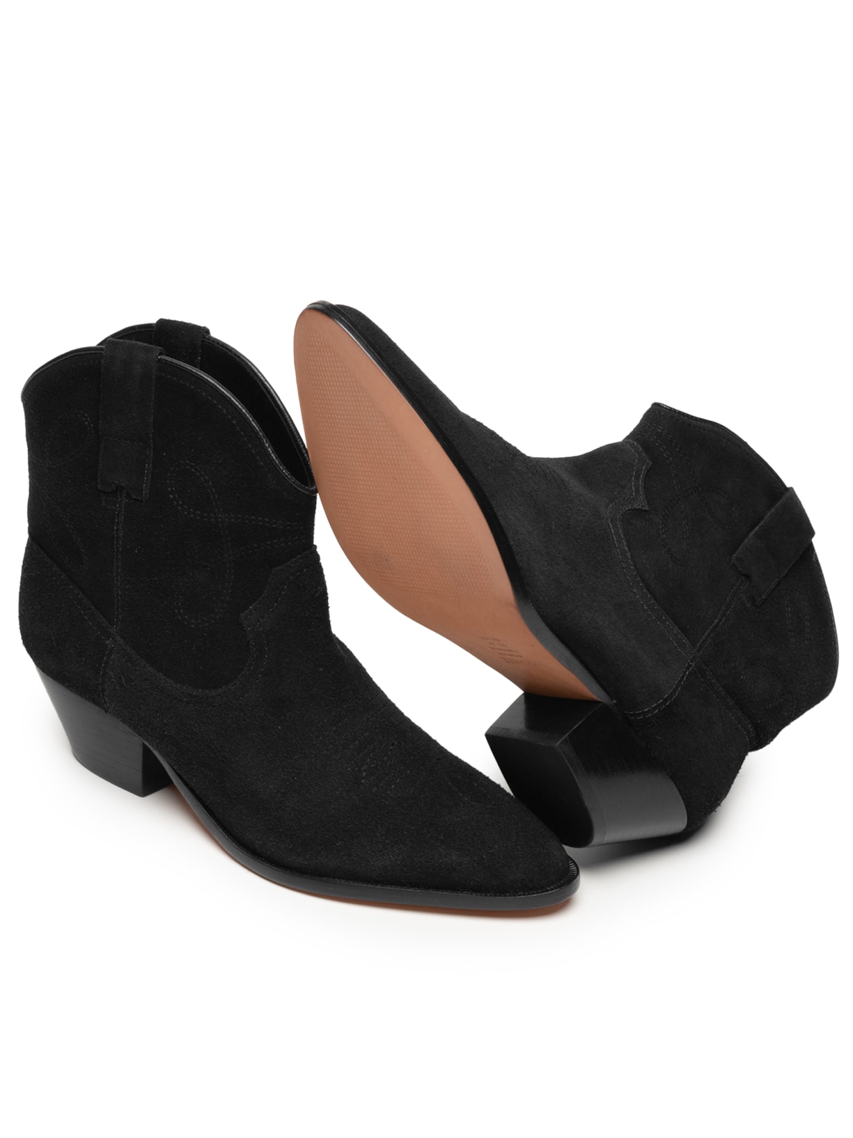 Bota Feminina Cow Suede Preto Schutz