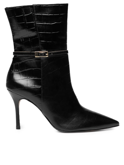 Bota Feminina Croco Cairo - Preto
